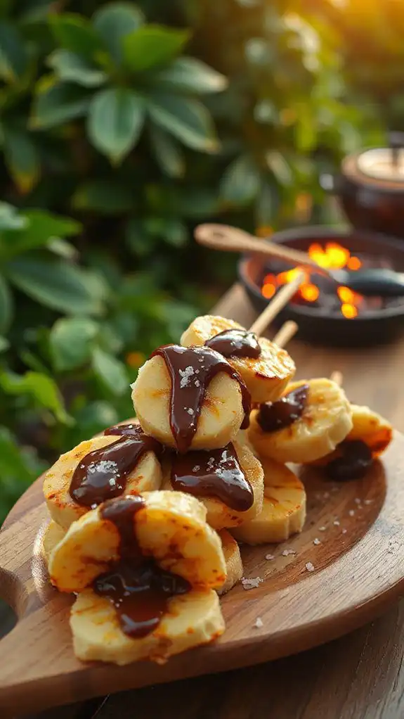 nutella banana summer skewers