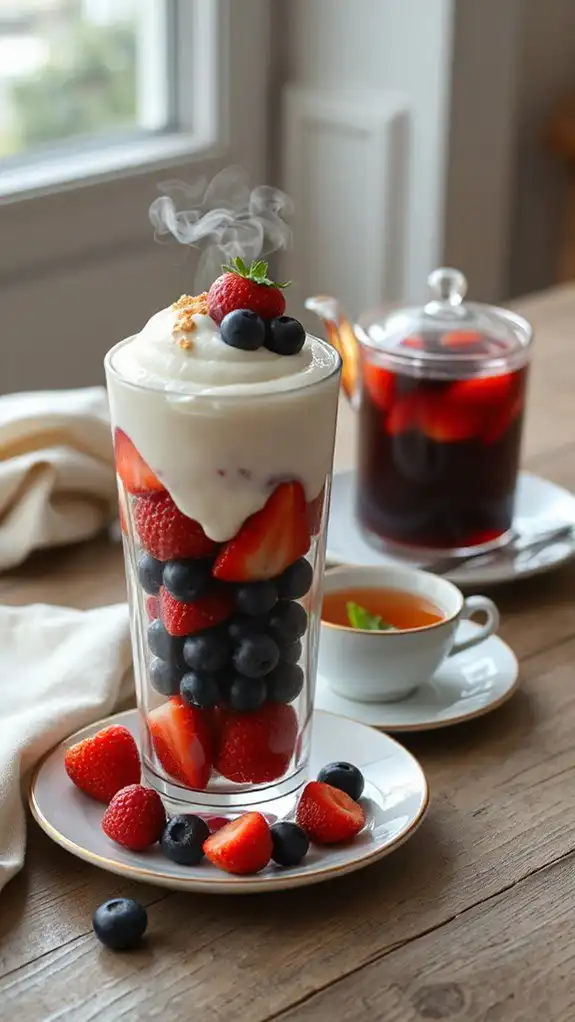nutritional tea parfait pairing