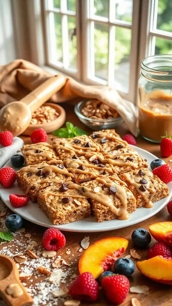 nutritious almond oatmeal bars