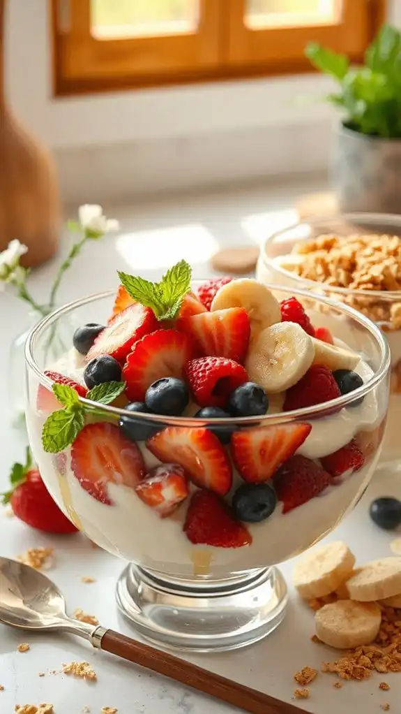 nutritious berry yogurt parfait