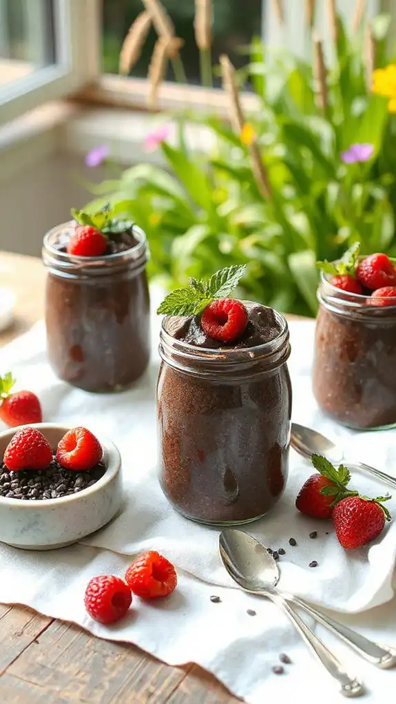 nutritious chocolate chia pudding