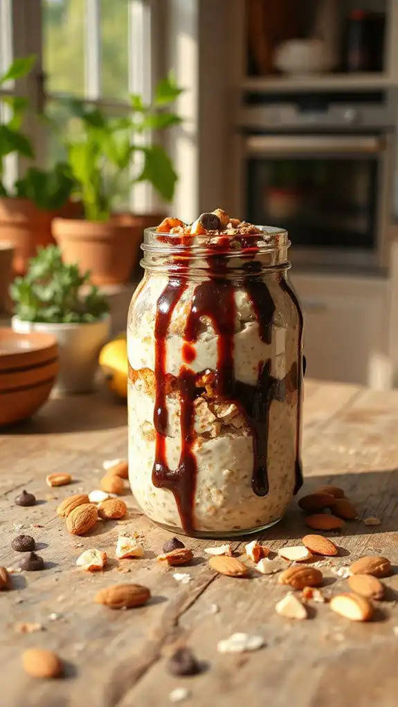 nutritious chocolate coconut oats