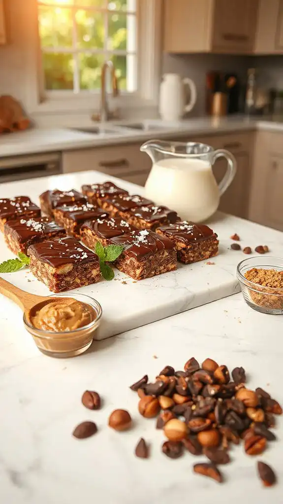 nutritious chocolate hazelnut bars