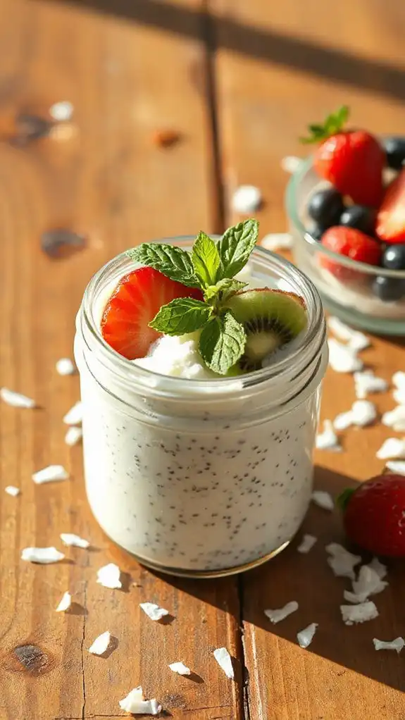 nutritious coconut chia dessert