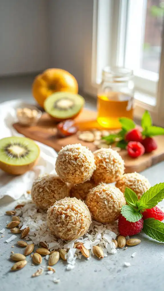 nutritious coconut energy bites
