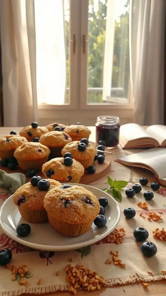 nutritious gluten free blueberry muffins