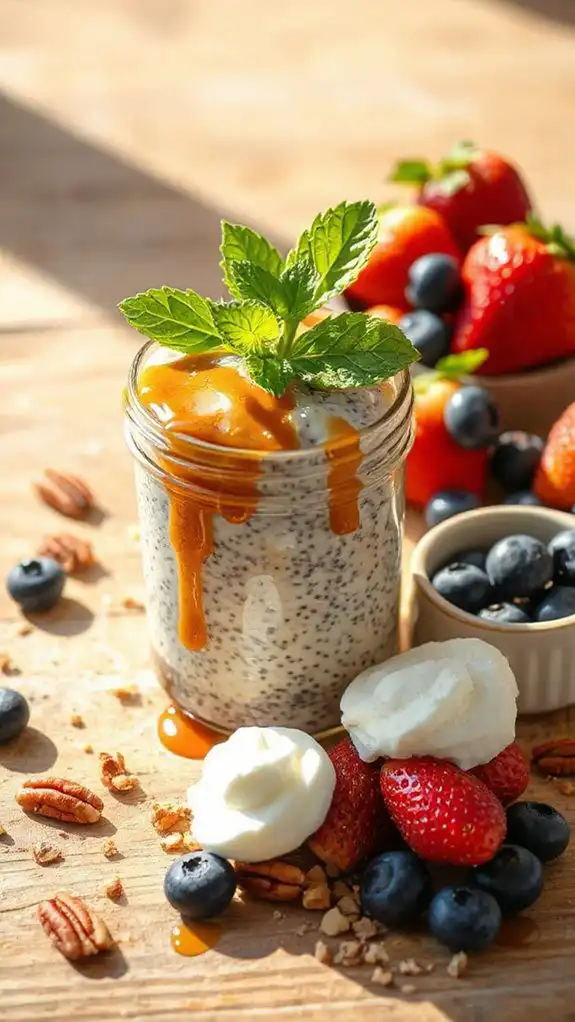 nutritious maple chia dessert