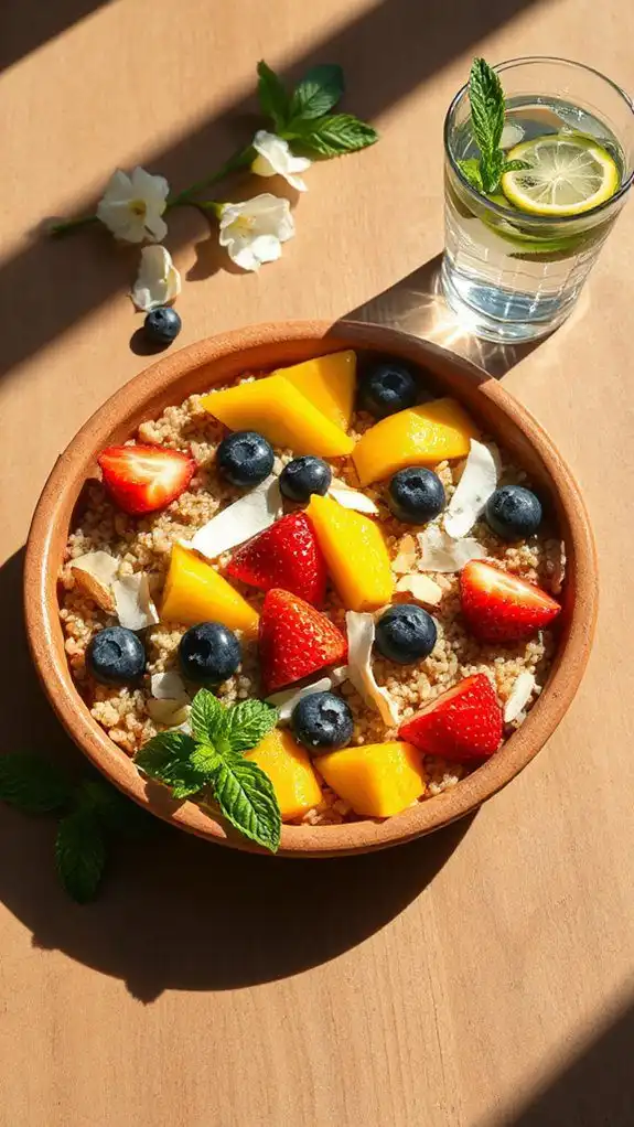 nutritious quinoa fruit salad