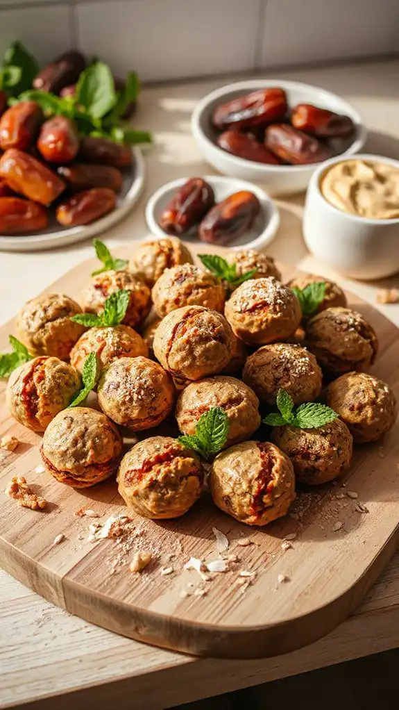 nutritious tahini date bites