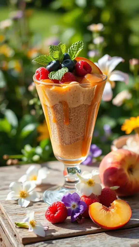 nutritious teff pudding parfait