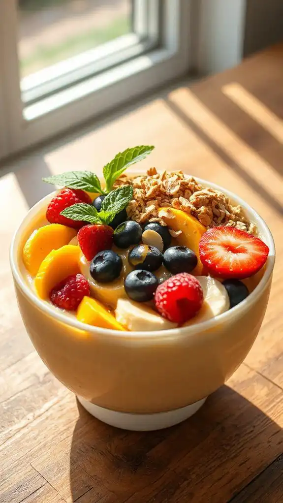 nutritious tofu fruit smoothie