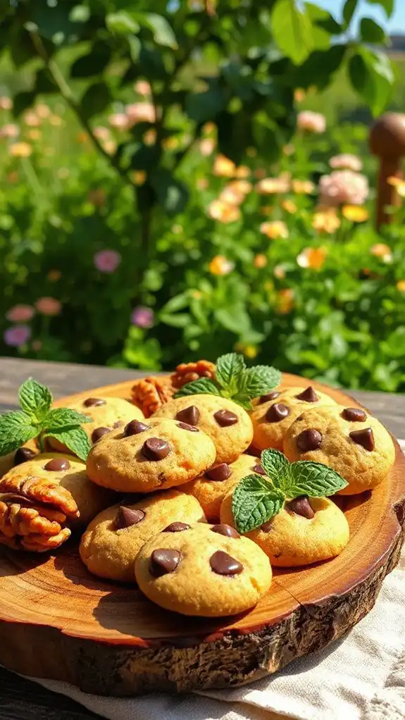 nutty chocolate chip cookies