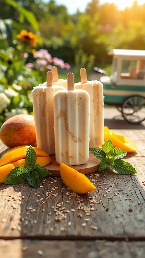 nutty coconut frozen treats
