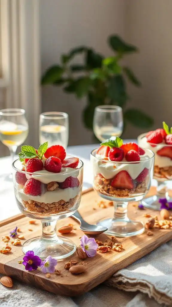 nutty creamy quick parfait