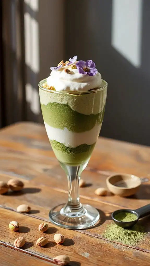 nutty earthy layered dessert