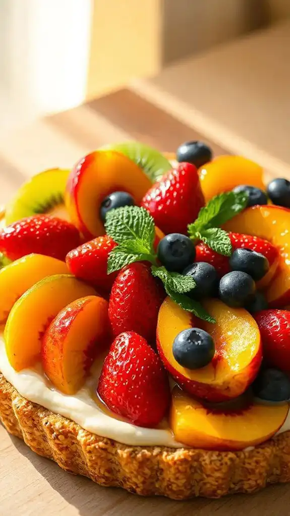 nutty fruity summer tart