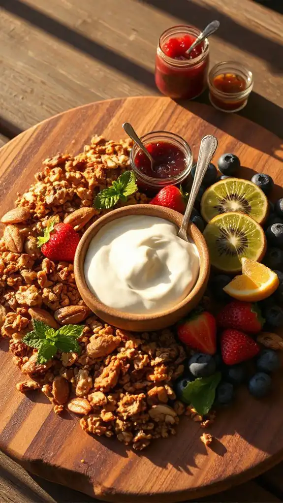 nutty granola yogurt delight