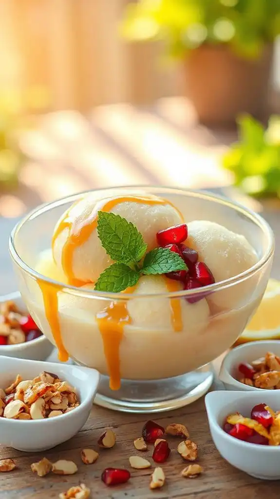 nutty lemon dairy free sorbet