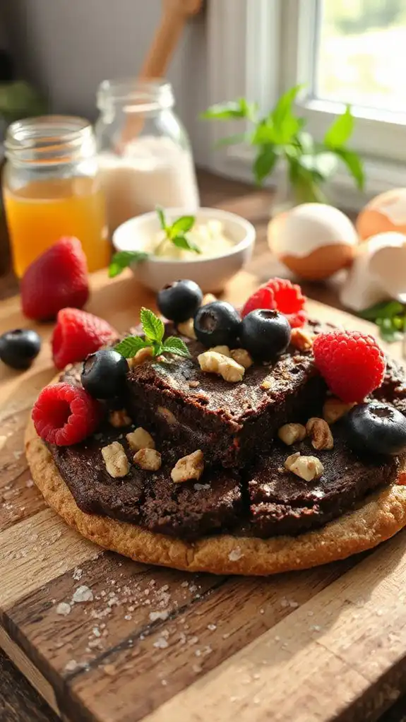nutty rich fudgy brownies