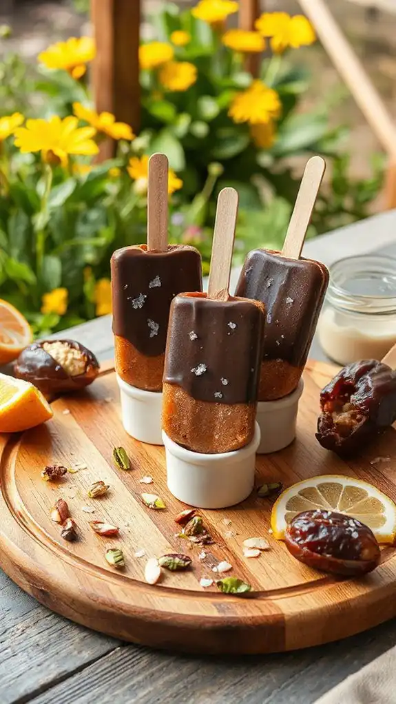 nutty tahini frozen treats