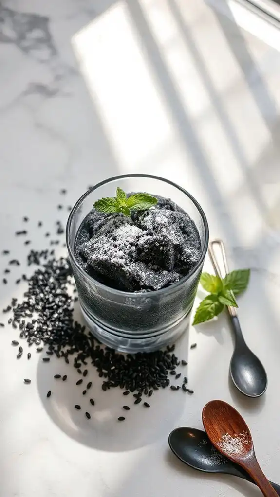 nutty vegan icy dessert