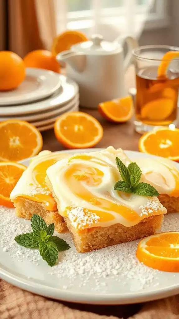 orange creamsicle summer bars