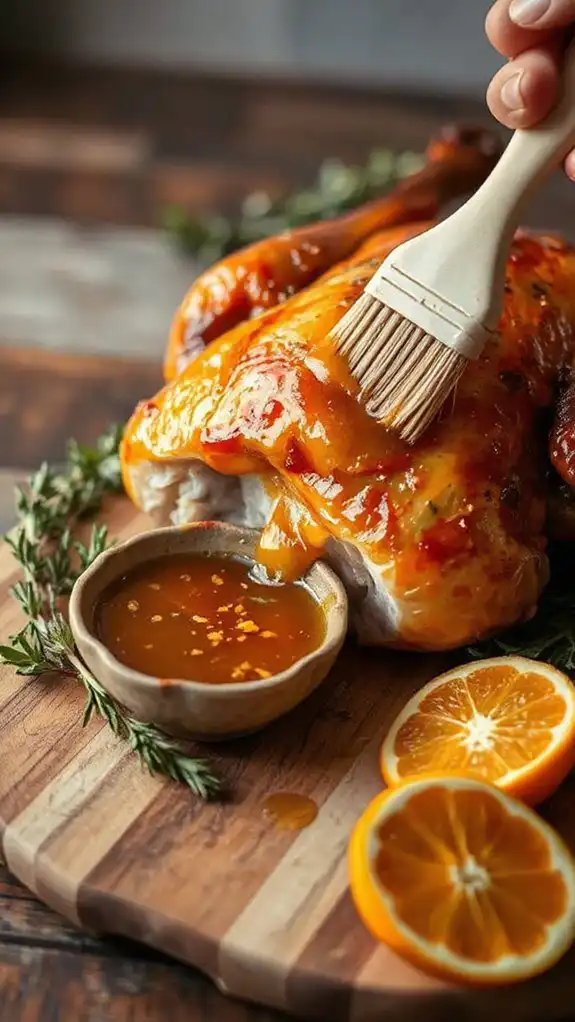orange glaze application method