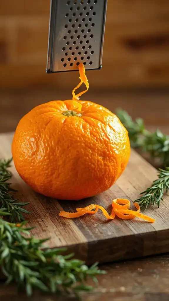 orange zest enhances flavor