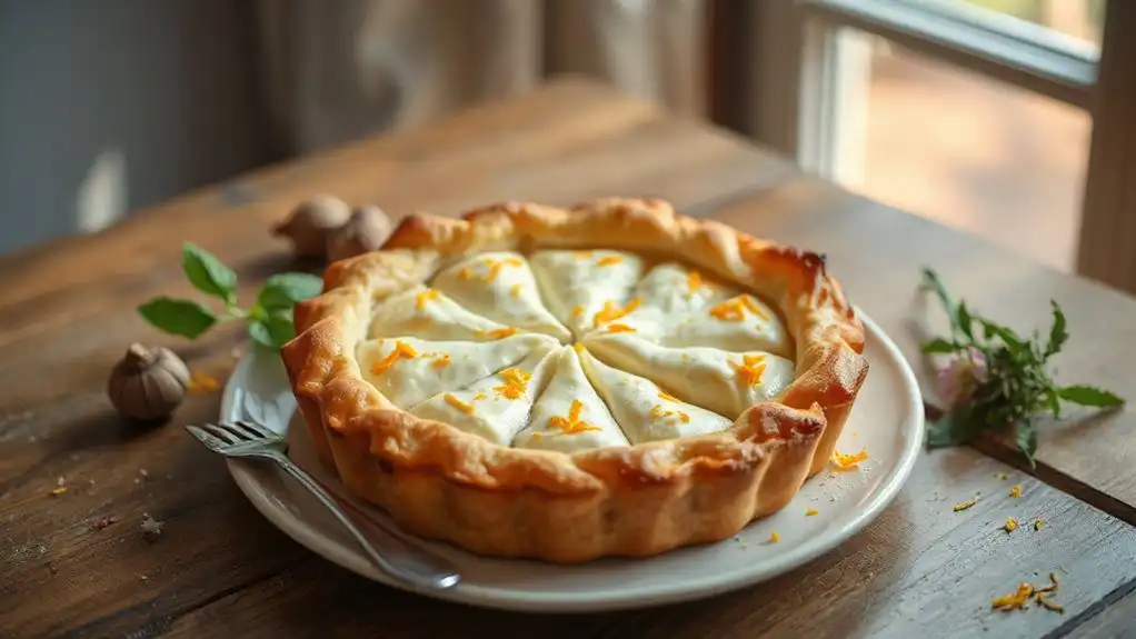 orange zest ricotta pie