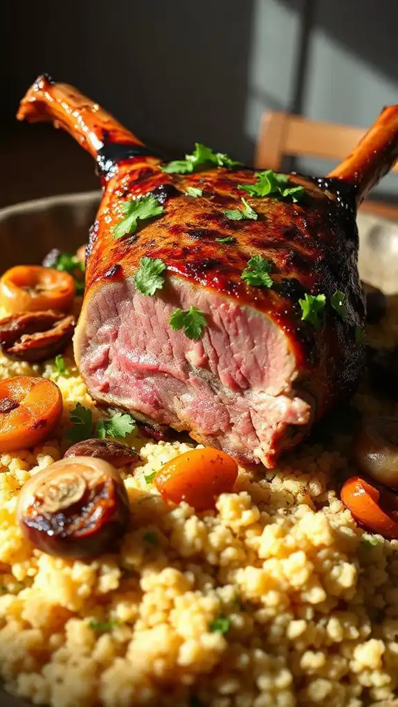 oven baked lamb dish