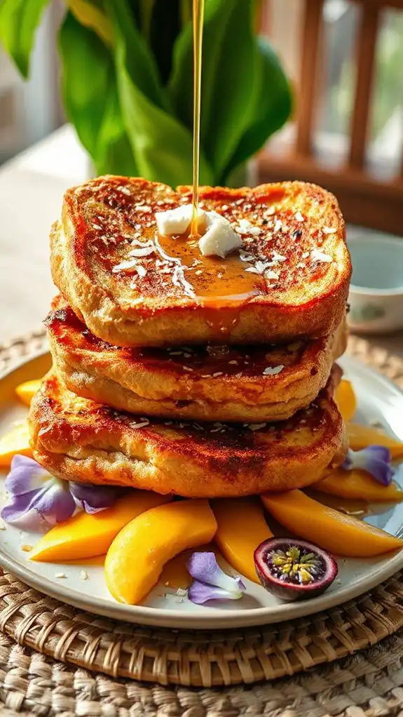 pandan infused french toast delight