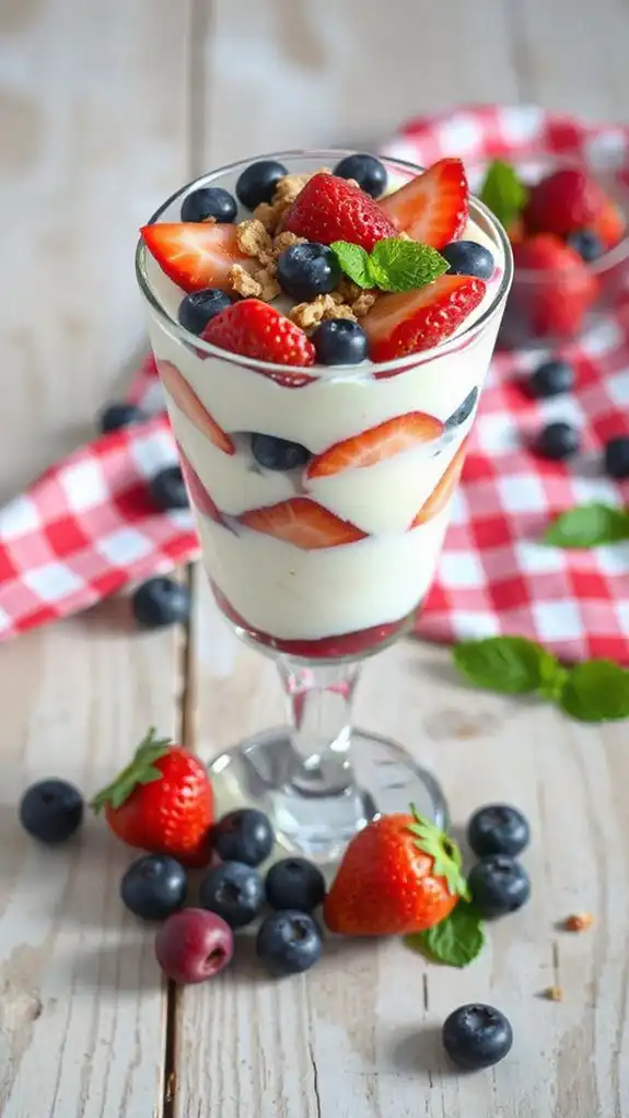 patriotic berry parfait variations