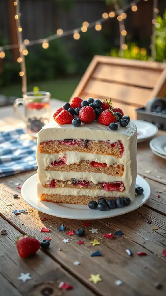 patriotic ice cream cake