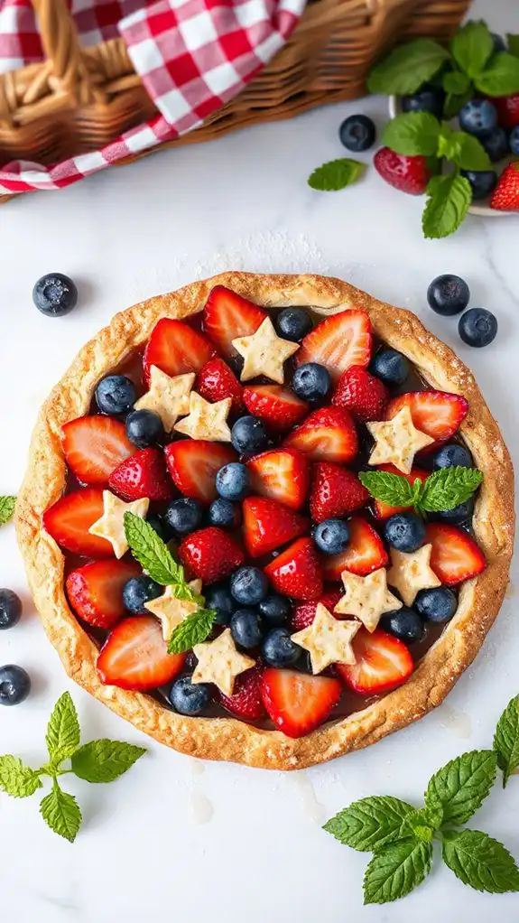 patriotic red white blue