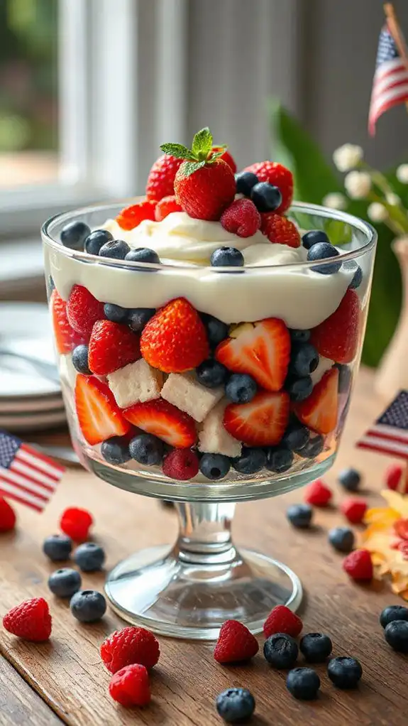 patriotic red white blue