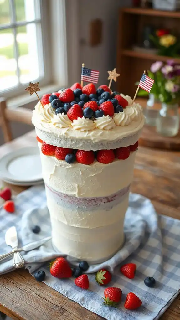 patriotic stars and stripes