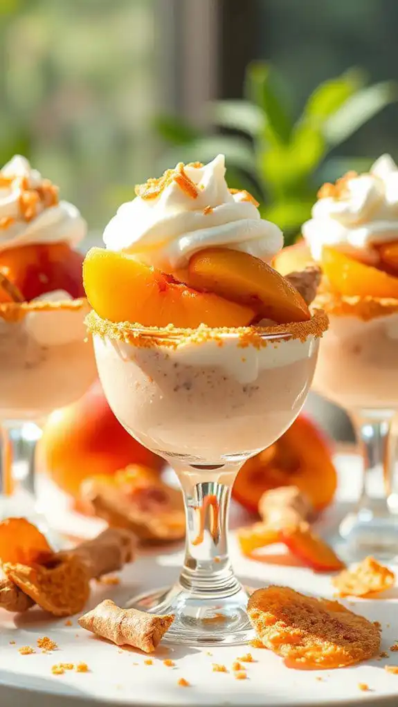 peach ginger yoghurt mousse recipe