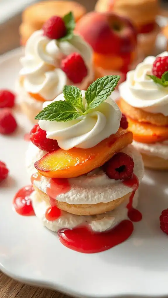 peach melba shortcake delight