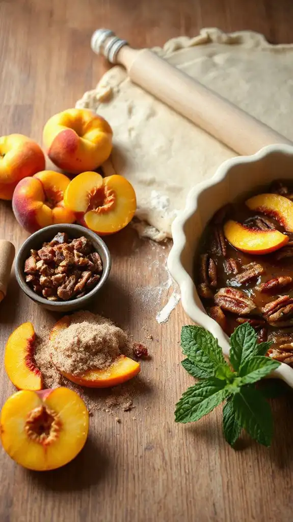 peach praline pie variations
