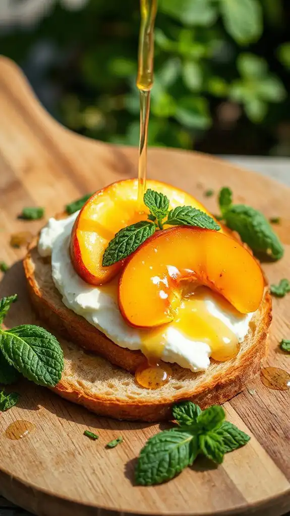 peachy creamy toast delight peachy creamy toast delight
