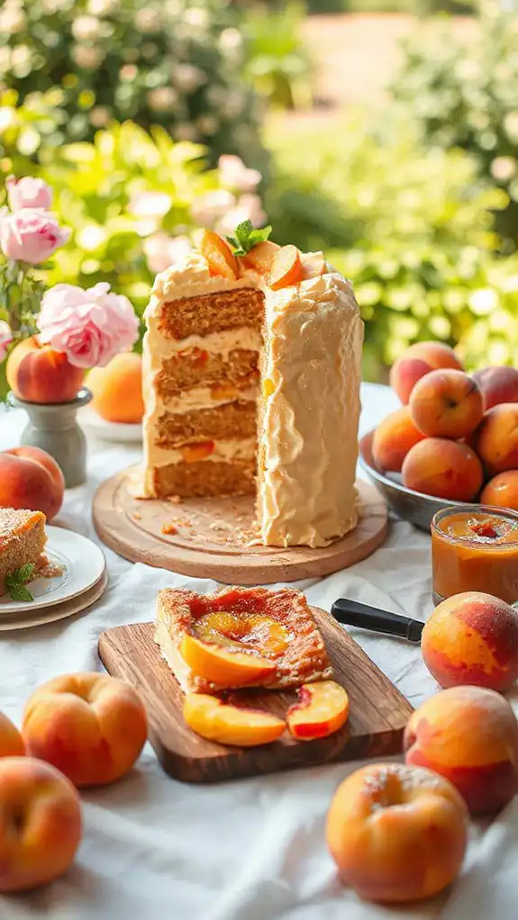 peachy summer dessert delight