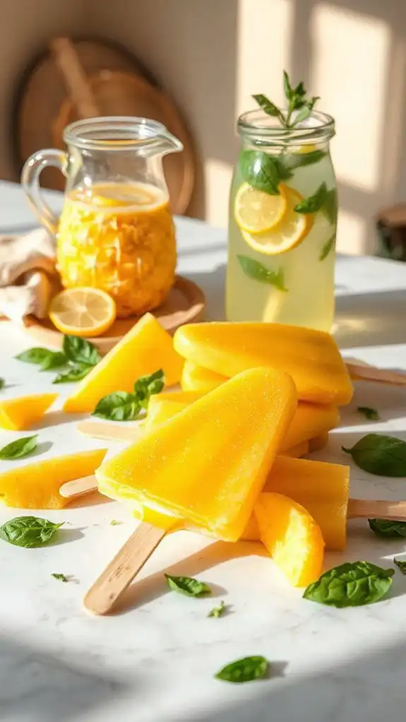 pineapple basil popsicles recipe