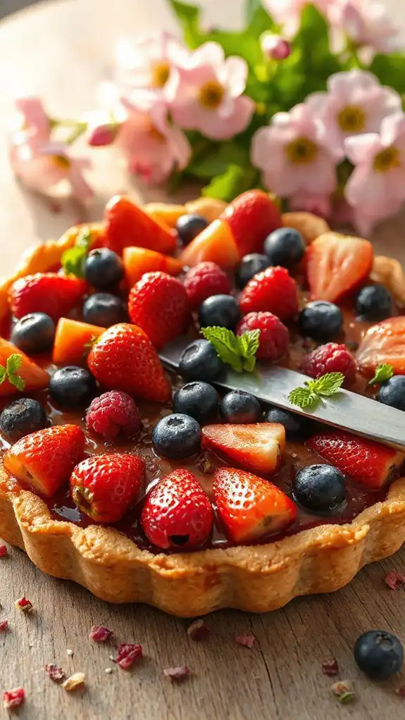 pink peppercorn fruit tart pink peppercorn fruit tart