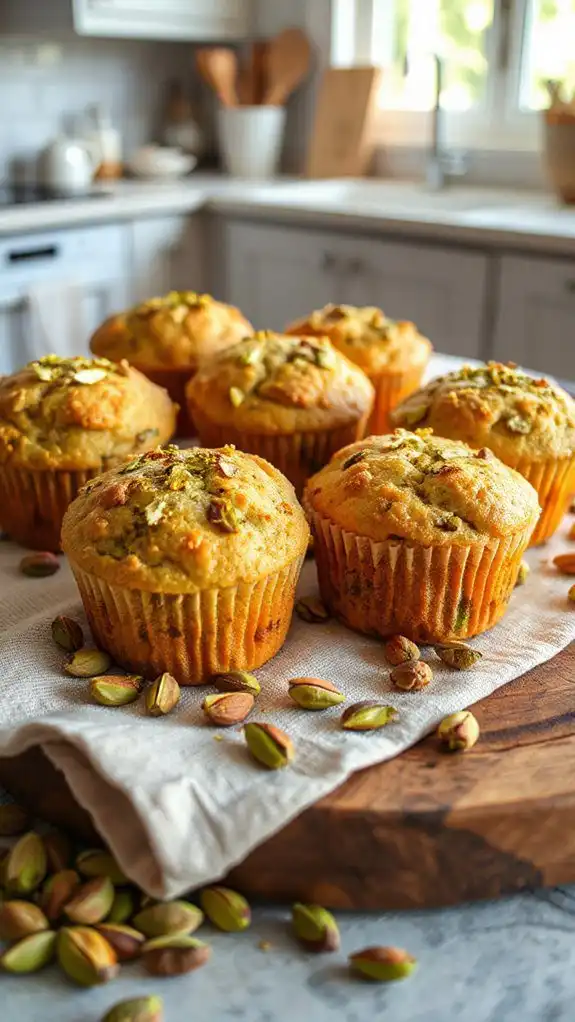 pistachio cardamom muffins recipe