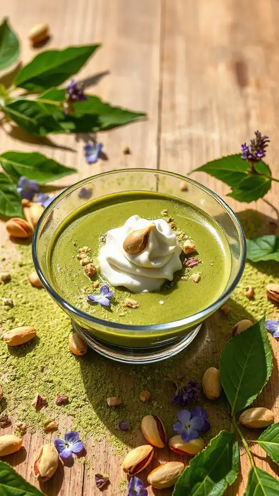 pistachio matcha delightful dessert