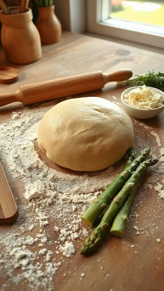 place dough in pan