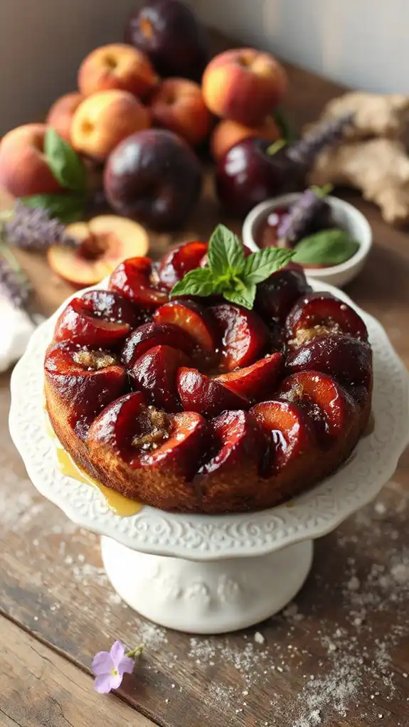 plum ginger summer dessert