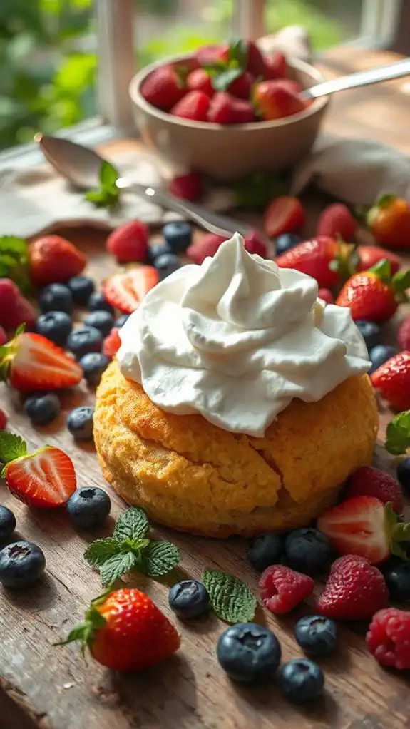 polenta shortcake summer delight