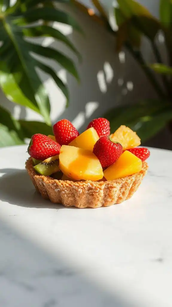 polvoron crust fruit tart