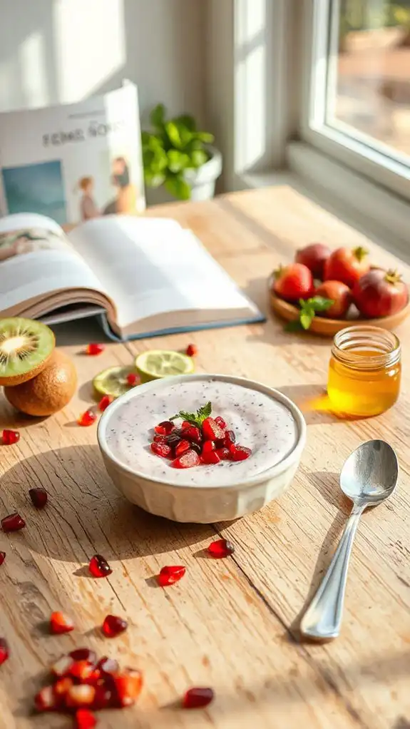 pomegranate chia seed delight